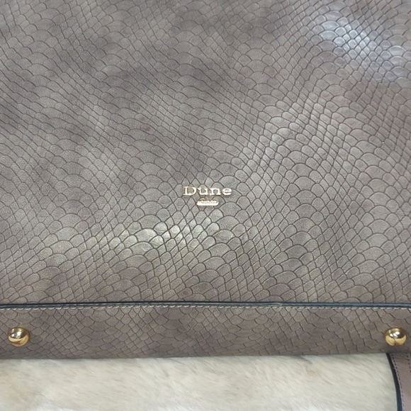 Dune London 3 Strap Zippered Snakeskin Luxury Bucket Handbag - Picture 9 of 9